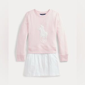 NWT Big Pony Fleece Sweatshirt Dress